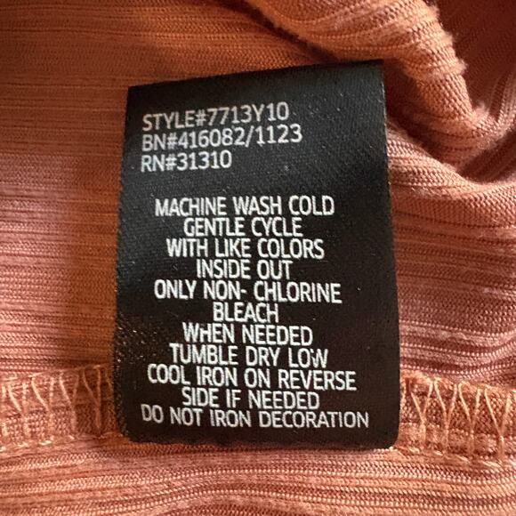 In Girl Wild Heart Rodeo Ranch Graphic Tee YL (14) Ribbed Copper - Picture 6 of 6